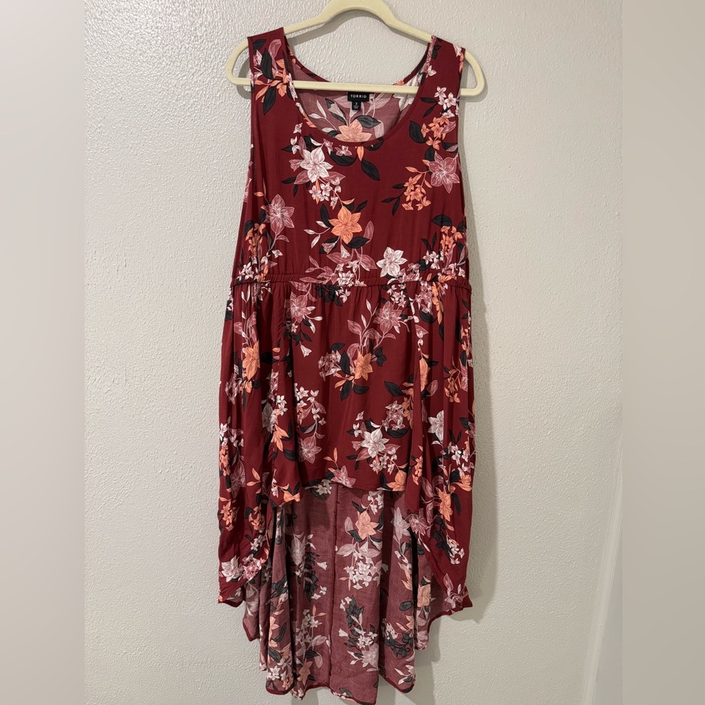 ✨ Torrid Floral Maxi Dress – Size 3 – Excellent Condition ✨